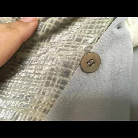 Giorgio Armani 3/4-Sleeve Textured  Jacket 14 - Picture 5 of 6